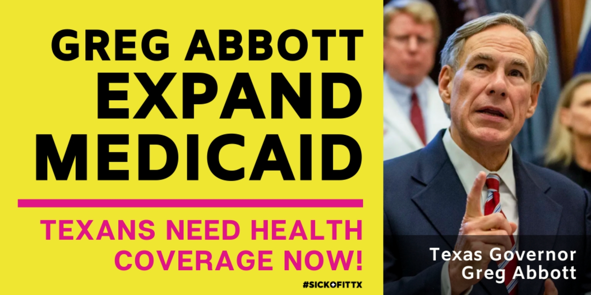 Write to Gov. Abbott to Expand Medicaid